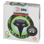 Светильник уличный ERAST024-01 на солнечной батарее подсветка Таблетка, сталь, пластик d 11 см