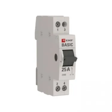 Переключатель трехпозиционный 1P 25А Basic