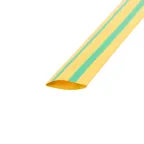 Термоусаживаемая трубка 35,0 17,5 мм, желто-зеленая, упаковка 10 шт. по 1 м, REXANT