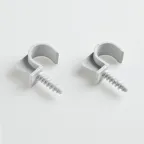 Крепеж-клипса универсальная для трубы 25мм (пластмассовая)