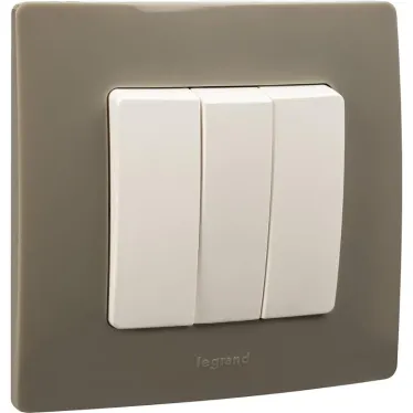 ETIKA Рамка 1 пост светлая галька