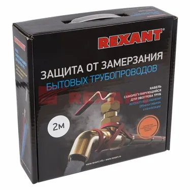 Кабель греющий саморегулирующийся 10HTM2-CT, в трубу, 10 м/100 Вт, REXANT
