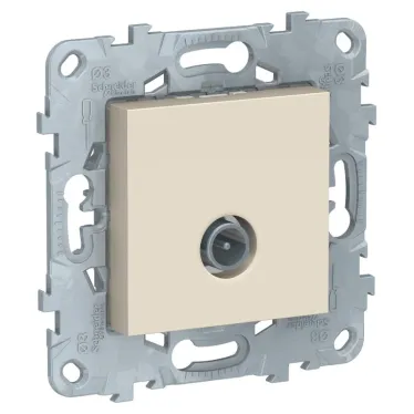 Розетка UNICA NEW TV одиночная бежевый