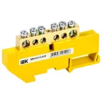 Шина PE земля на DIN-изоляторах ШНИ-8х12-6-Д-Ж