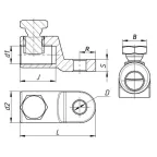 Наконечник болтовой 1НБ-0-005 (10-25)