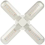 Фитолампа для растений светодиодная FITO-36W-RB-E27-FOLD 4-х лепестковая красно-синего спектра 36 Вт Е27