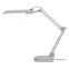 Светильник настольный с лампой PL на струбцине и с основанием серый NL-202-G23-11W-GY