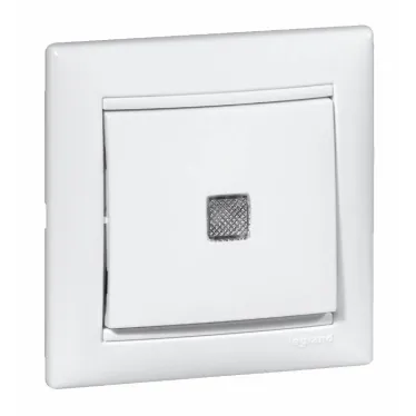 VALENA Рамка 1 пост горизонтальная белая