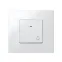 Кнопка клавишная свет с подсветкой, 10А 250В, S27 белый