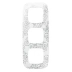 Valena ALLURE Рамка 3 поста Нарцисс хром универсальная