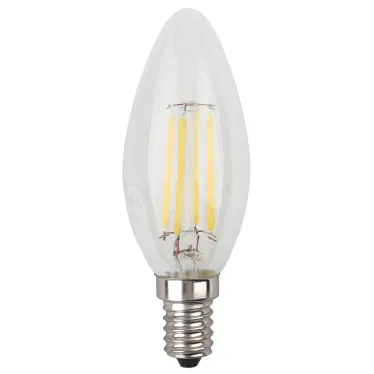 Лампа светодиодная филаментная F-LED B35-7W-827-E14 (филамент, свеча, 7Вт, тепл, E14 (10/100/2800)