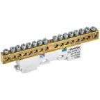 TEKFOR Шина N ноль изолированная на универсальном держателе 8х12-16-С IEK