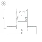 Профиль SL-COMFORT22-FANTOM-2000 ANOD (, Алюминий)
