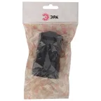 Розетка кабельная б/з прямая 10A черная (24/384/4608) Rx1-B