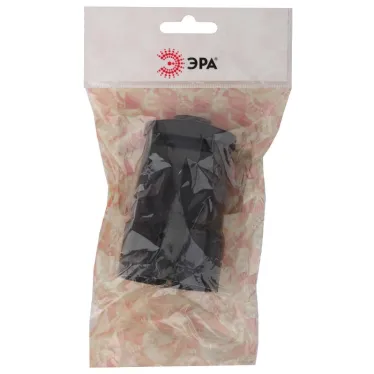 Розетка кабельная б/з прямая 10A черная (24/384/4608) Rx1-B