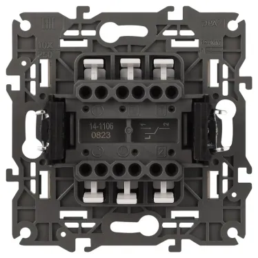 Переключатель двойной, 10АХ-250В, Эра Elegance, шампань,14-1106-04