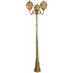 Светильник НТУ-3х60w столб Е27 IP44 черное золото