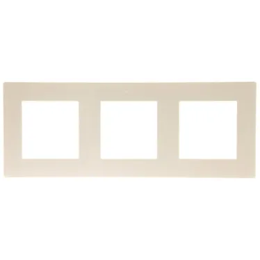 Рамка 3 поста, слоновая кость