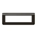 Рамка Mosaic 8 модулей - матовая черная