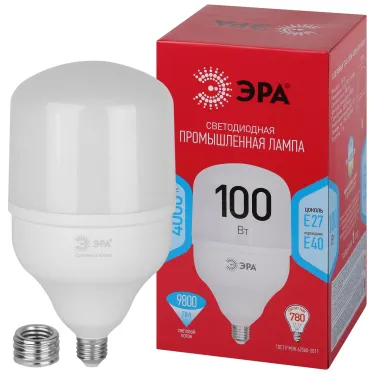 Лампа LED POWER T140-100W-4000-R E27/E40 R 100 Вт нейтральный белый свет колокол RED LINE ЭРА колокол RED LINE ЭРА