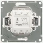 W59 Переключатель двухклавишный, 10АХ, механизм, белый