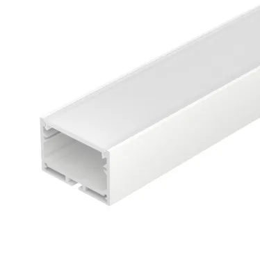 Профиль с экраном SL-LINE-4932-2500 WHITE+OPAL (Алюминий)