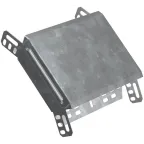 Поворот на 45град. вертикальный внешний 100х200 горячеоцинкованный