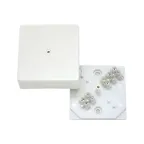 Коробка клеммная 75х75х30мм белая