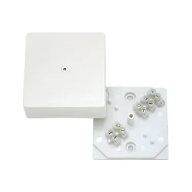 Коробка клеммная 75х75х30мм белая