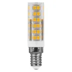 Лампа светодиодная LED 7вт E14 белый прозрачный цилиндр