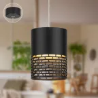 Светильник подвесной (подвес) PL29 BK цоколь GX53 потолочный цилиндр черный