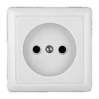 ХИТ Розетка наружная изоляционная пластина белый