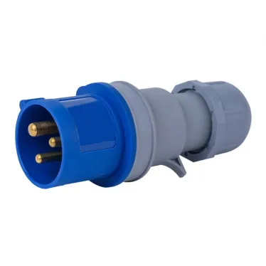 Вилка переносная 2Р+РЕ 16А 220В IP44 ВП-103