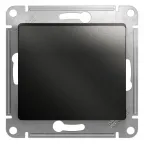 GLOSSA Кнопка нажимная схема 1 антрацит в рамку