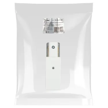 Ввод питания для однофазного трекового шинопровода белый TR-1PA-PC-WH