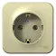 BLANCA О/У РОЗЕТКА с заземлением без шторок ИЗОЛ.ПЛ., 16А, 250В, БЕЖЕВЫЙ