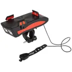 Велосипедный фонарь светодиодный VA-802 аккумуляторный powerbank сигнал держатель для телефона 5W