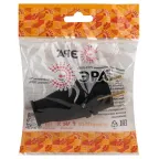 Вилка VX10-B-IP44 каучуковая c заземлением 16А IP44 прямая черная