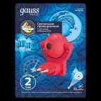 Светильник ночник розеточный 0.5 Вт Голубой IP20 с фиксированной проекцией и датчиком освещённости MOOD Gauss