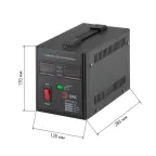 Стабилизатор напряжения переносной СНПТ-500-Ц цифровой дисплей 140-260В/220/В, 500ВА