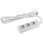 Удлинитель c заземл., 3х1мм2, 16А, ПВС, 3гн, 7м (10/840) U-3e-7m-3x1