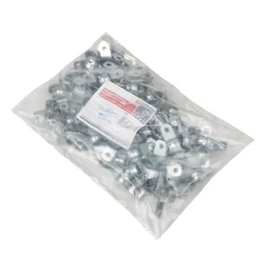 Скоба металлическая двухлапковая d14-15мм (100шт) PROxima