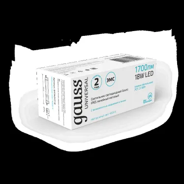 Светильник промышленный линейный ДСП 18 Вт 1700 лм 4000К AC 220В IP65 570х60х55мм матовый сквозная проводка соеденяется в линию UNIVERSAL Gauss