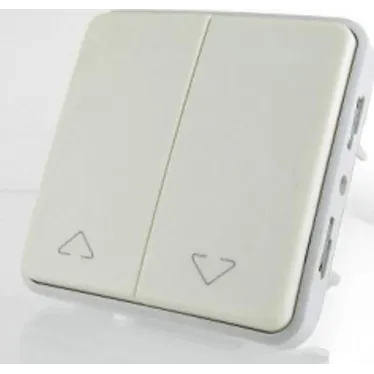 Переключатель двойной для жалюзи, цвет белый