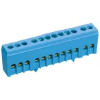 Шина N ноль корпусный изолятор на DIN-рейку ШНИ-6х9-8-К-С