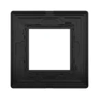 Рамка из алюминия, ''Avanti'', черная, 2 модуля