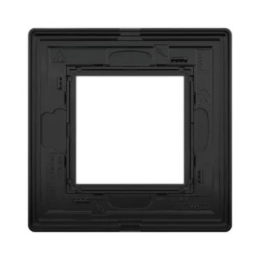 Рамка из алюминия, ''Avanti'', черная, 2 модуля