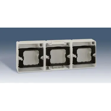 Коробка 3-х местная, горизонтальная, S44A, серый