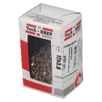 Шуруп универсальный 3х12 потайная головка, остроконечный, желтопассивированный (500шт) - коробка