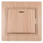 Выключатель Intro Plano 1-102-11 одноклавишный с подсветкой, 10А-250В, IP20, СУ, сосна